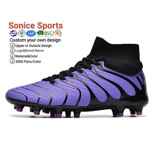 Chaussures de football d'entraînement pour enfants, chaussures de football de qualité supérieure sans lacets, utilisation en extérieur toute saison, design unisexe - Product Image 4