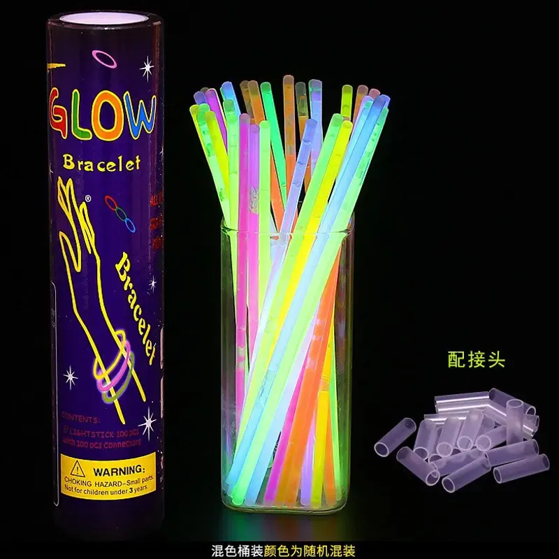 Accesorios Para Fiestas Neon voci folli ora bracciale luce Fluo LED Stick per bambini giocattoli per feste per bambini magia bacchetta con bastone