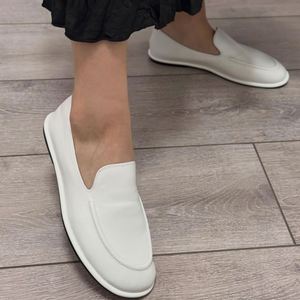 Minimalist Style Leather Flat <b>Shoes</b> with One Foot Design for Comfortable Commuting and Lazy Women's <b>Shoes</b> - Product Image 5
