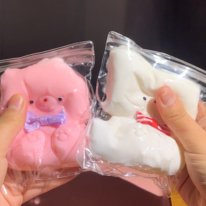 Little <b>Bear</b> Squeeze Toy <b>Cute</b> Anti-Stress Relief Toy TPR Material Soft Sensory Squeeze Ball Stress Management Tool - Product Image 3