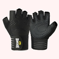 Guantes de Fitness Extendidos, Transpirables, Resistentes al Desgaste, de Medio Dedo, Otros Guantes de Soporte para Barras, Equipo de Gimnasio, Levantamiento de Pesas