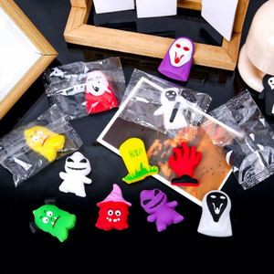 Halloween Squeeze Squishy Capsule Toys, TPR <b>Stretch</b> Ghost Bat Pumpkin Fidget Ornament, Vending <b>Machine</b> Toy Gifts for Girls - Product Image 3