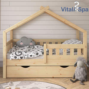 Kids Wooden Cubby Kids Dormitorio Drag <span class=keywords><strong>Cama</strong></span> doble Casa <span class=keywords><strong>de</strong></span> madera <span class=keywords><strong>Cama</strong></span> Lit Enfant Rotin <span class=keywords><strong>Cama</strong></span> para niños - Product Image 2