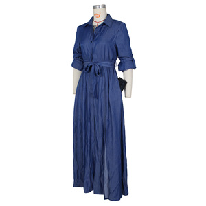 Offre Spéciale Col Rond Manches Longues <span class=keywords><strong>2022</strong></span> <span class=keywords><strong>été</strong></span> Nouveau À La Mode Plus La Taille Femmes Robes - Product Image 2