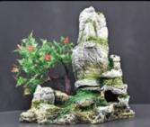 Akuarium pemandangan tangki ikan, hiasan batu lanskap ukuran set interior pemandangan untuk menghindari sarang udang - Product Image 6