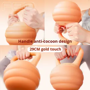 <span class=keywords><strong>Kettlebell</strong></span> en PVC souple pour femmes, utilisation à domicile, fond souple, levage des hanches, exercices de squat, mise en forme du corps, équipement d'entraînement de force - Product Image 2