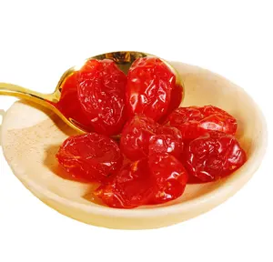 Fruits glacés Tomates cerises séchées Tomates séchées biologiques Moitiés Snack aux fruits coupés