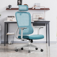 Chaise d'ordinateur ergonomique en maille, réglable en hauteur, pour lycéen, durable, confortable pour le bureau et les longues sessions assises