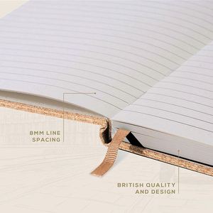 Custom ECO Friendly Cork <b>A5</b> <b>Notebook</b> Thick Soft Cover with Lined Paper - Product Image 5