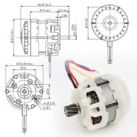 Moteur électrique sans balais à aimant permanent 21V 15.5A 14500 tr/min 128mN.m 360W pour outil électrique