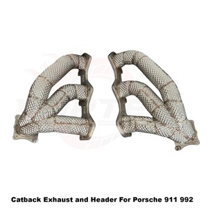 Échappement droit en acier inoxydable sans silencieux Vortex avec soupape à vide pour Porsche 911 992 Racing - Product Image 6