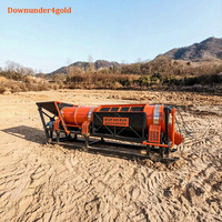 Séparateur de sable aurifère portable à économie d'énergie, installation de lavage d'or à grande échelle avec criblage multi-étapes pour l'exploitation minière en rivière et en ruisseau