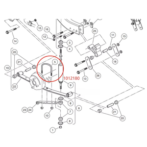 Accesorios para Carros de Golf Club Car DS 1981 en adelante, Precedent 2004 en adelante, <span class=keywords><strong>Tempo</strong></span> 2018 en adelante, <span class=keywords><strong>2</strong></span>*Tornillos en U para Muelles de Ballesta Traseros OEM 1012180 1014902 - Product Image 4