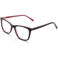 Monture de lunettes rectangulaire classique Elan Optical RD26103 à prix abordable, monture complète unisexe en acétate, lunettes optiques écologiques