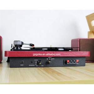 Goka RP12 Thiết Kế Ban Đầu 3 Tốc Độ <span class=keywords><strong>Turntable</strong></span> Vinyl Ghi Lại Máy Nghe Nhạc Với 2 Loa - Product Image 3
