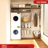 Porte-vêtements professionnel sur mesure en métal, style colonne, pour dressing, en alliage d'aluminium, pour suspendre les vêtements
