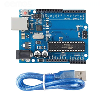UNO R3 Caja Oficial ATMEGA16U2 UNO+WiFi R3 Chip Original ATMEGA328P CH340G para Arduino UNO R3 Placa de Desarrollo WeMos ESP8266