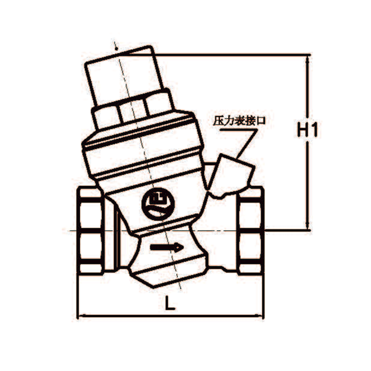 Brass adjustable pressure reducing valve with filter plant