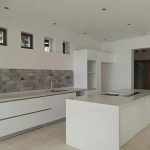 Large Modern Kitchen Island Muebles De Cocina Modern Kitchen Furniture White High Gloss Pvc Kitchen <b>Cabinet</b> - Product Image 3