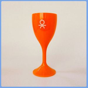 Copa de Vino Transparente de Plástico de 11 oz con Logotipo Personalizable, Adecuada para Bodas y Fiestas - Product Image 3