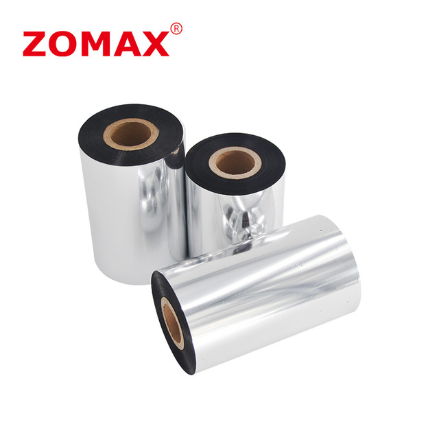 ZOMAX Enhanced Wax Resin Thermal Transfer Ribbon 110mm X 300m Compatible Digital Printing for Barcode Printer Label Printing