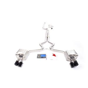 Hoge Prestaties Rvs Valve Uitlaat Catback Met Zwarte Unieke Tips Voor Porsche Panamera 971 <span class=keywords><strong>3</strong></span>.0T - Product Image 1