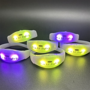 Pulsera LED Activada por Sonido con Nuevas Ideas <span class=keywords><strong>2023</strong></span> para Decoración de Fiestas para Diwali, Ramadán, Graduación, Día de San Valentín - Product Image 1