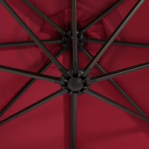 Nueva llegada de lujo de acero resistente al aire libre jardín <span class=keywords><strong>Patio</strong></span> paraguas estilo de diseño moderno para uso general en muebles de exterior - Product Image 2