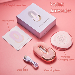 <span class=keywords><strong>Cepillo</strong></span> eléctrico sónico de <span class=keywords><strong>silicona</strong></span> para limpieza <span class=keywords><strong>facial</strong></span>, producto de moda, amigable con la piel, instrumento de belleza, impermeable - Product Image 6