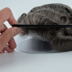 ท็อปเป้ผมผู้ชายแบบบางพิเศษ PU เต็มศีรษะ  ไร้รอยต่อ  ดูเป็นธรรมชาติ  ระบบผมผู้ชายแบบ V Loop - Product Image 4