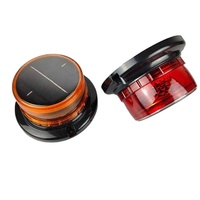 NEU Gute Qualität Solar Warnleuchte LED Strobe Solar Beacon Not blitz lampe Multi-Flash-Funktionen mit Magnet Base PC-Objektiv