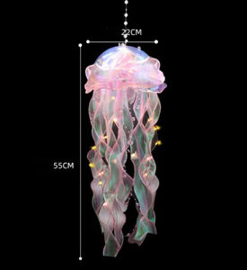 カラフルなLED発光ポータブルクラゲランタン、結婚式、フェスティバル、パーティー用吊り下げ式フェアリーライト、女の子のおもちゃ、誕生日プレゼント、ナイトランプ - Product Image 6