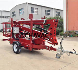 <span class=keywords><strong>Plataforma</strong></span> de Trabajo Aérea Compacta con Elevador de Brazo de 14m 16m de Altura de Trabajo, Grúa Telescópica con Batería para Reparación de Iluminación - Product Image 4