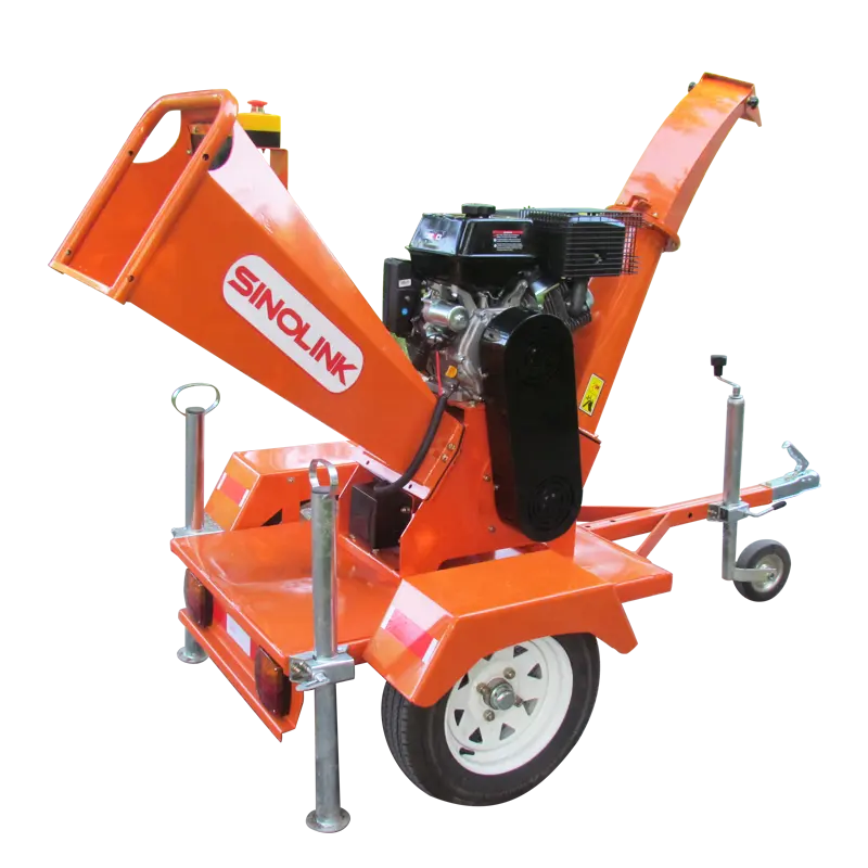 Sinolink ATV Trống Gỗ log chipper cho gỗ nghiền