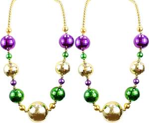 חרוזי מרדי גרא פופולריים בכמות גדולה משפרים מצב רוח שרשרת חרוזי מרדי גרא למסיבת חג המולד - Product Image 1