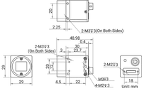 Caméra industrielle de balayage de zone Hikrobot MV-CS050-10GMGC 5MP CMOS à obturateur global