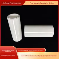 Tubo hueco industrial de cerámica de circonia JINCHEN personalizado, liso, resistente al desgaste, resistente a la corrosión, moldeado protector CN;GUA