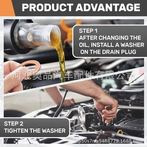 Copper Oil Drain <b>Plug</b> Gasket 007603014106 For Mercedes-Benz EC-Class Engine System Sealing <b>Replacement</b> Part - Product Image 5