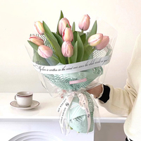 Papier de Soie en Gros en Maille Faite à la Main pour Emballage de Bouquets, Papier d'Emballage Floral Économique, Papier Cadeau, Fournitures pour Fleuristes