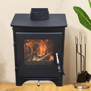 Chimenea moderna <span class=keywords><strong>de</strong></span> leña Calefacción Puerta <span class=keywords><strong>de</strong></span> vidrio Vista Estufa <span class=keywords><strong>de</strong></span> fuego Estufas <span class=keywords><strong>de</strong></span> leña usadas en interiores - Product Image 4