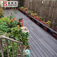 Vente en gros de terrasse extérieure en bois texture 140*25mm terrasse en plastique composite étanche Wpc