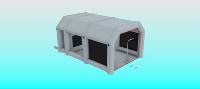 Tentes gonflables pour peinture au pistolet WINSUN, tentes gonflables blanches personnalisées, abri gonflable constant, location de tentes pour fêtes, expositions, extérieur