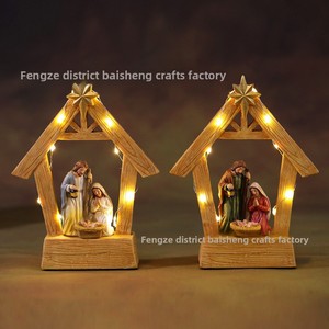 Jesus Nativity Resin Crafts Light-Up Baby <b>Figure</b> for Decoration Other Christian Nativity <b>Figure</b> Other Other - Product Image 5