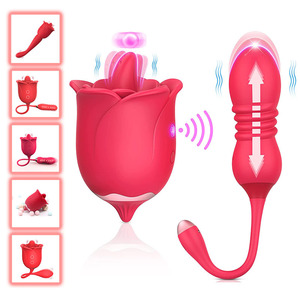Vibrateur pour le point G avec poussées profondes et langue douce, silencieux et étanche pour un plaisir intense - Product Image 1