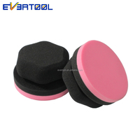 EVERTOOL Applicateur en mousse mini 4 pouces, support de polissage manuel, éponge de polissage premium pour le cirage de voiture