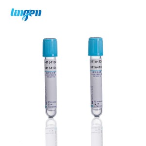 임상 시험을위한 9ml PET 유리 혈액 검사관 EDTA Vacutainer 진공 수집 샘플 - Product Image 1