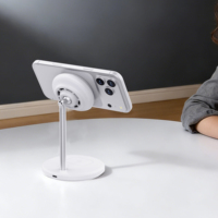 25W 2-in-1 Magnetische Kabellose Ladestation mit Eingebautem Kühlventilator Aluminium-Halterung für iPhone, für AirPods