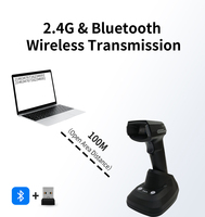 Escáner de Códigos de Barras 2D con Detección Automática HC-880BT, con Base de Carga