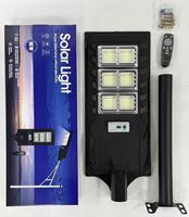 Caméra solaire LED tout-en-un en silicium monocristallin pour éclairage routier extérieur, en plastique ABS noir, avec détecteur de mouvement, IP67, garantie 3 ans
