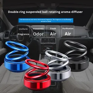 2026 Trending Double-Ring Perfume Solar Suspended Car Aromatherapy Ornaments <b>Creative</b> New Arrival Novelty <b>Gifts</b> From Supplier - Product Image 1